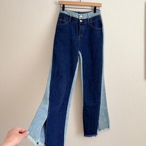 Marigold Shadows Two Tone Jeans